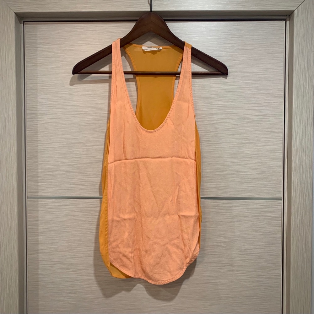 Zara racerback tank. Color contrast tank. Sz S